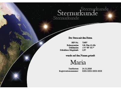 Sterntaufe Supernova